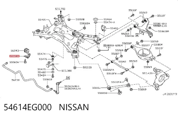  54614EG000 Nissan/Infiniti