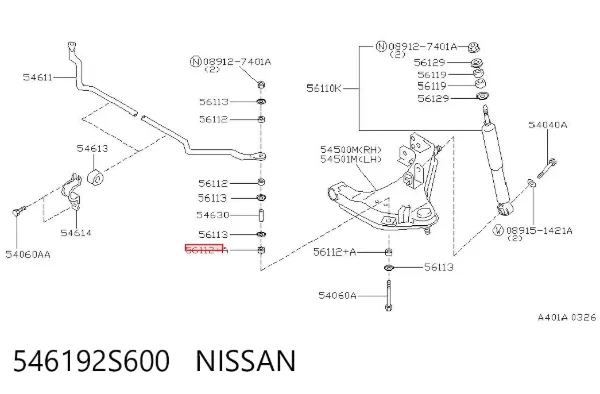  546192S600 Nissan/Infiniti