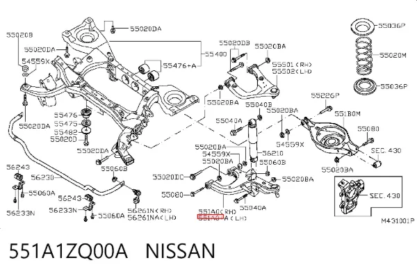  551A1ZQ00A Nissan/Infiniti