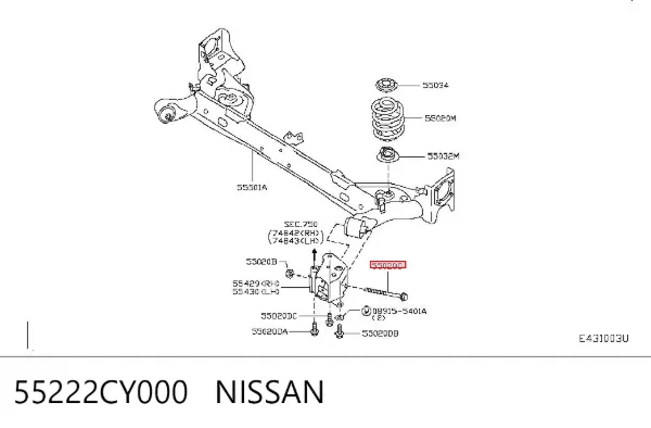  55222CY000 Nissan/Infiniti