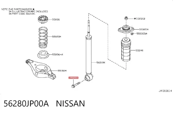 56280JP00A Nissan/Infiniti