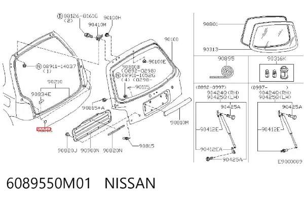  6089550M01 Nissan/Infiniti