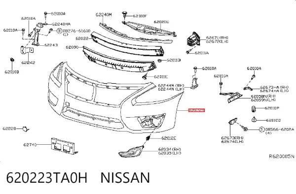 Paragolpes Nissan Altima L33