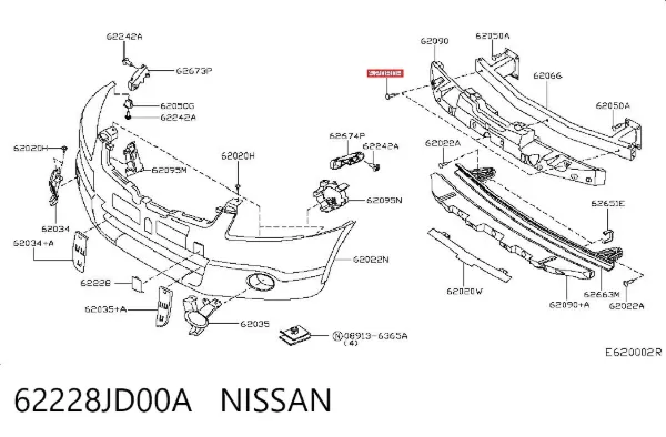 62228JD00A Nissan/Infiniti