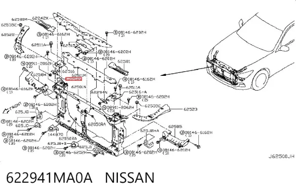  622941MA0A Nissan/Infiniti