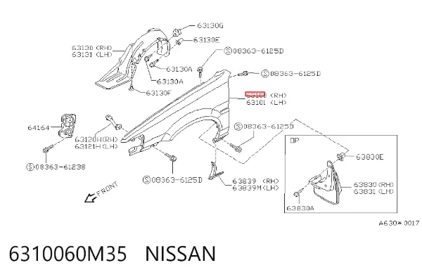 Aleta Nissan Sunny II