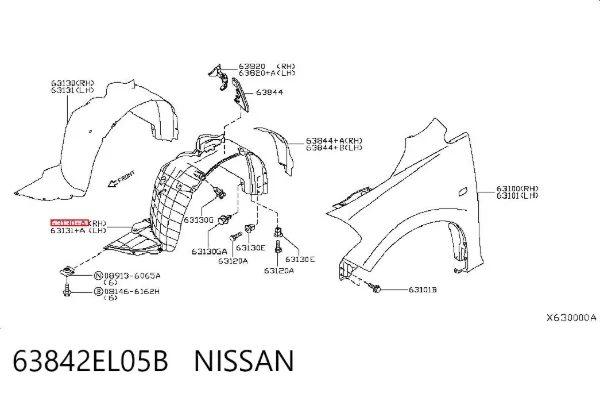 Paso rueda Nissan Tiida C11X