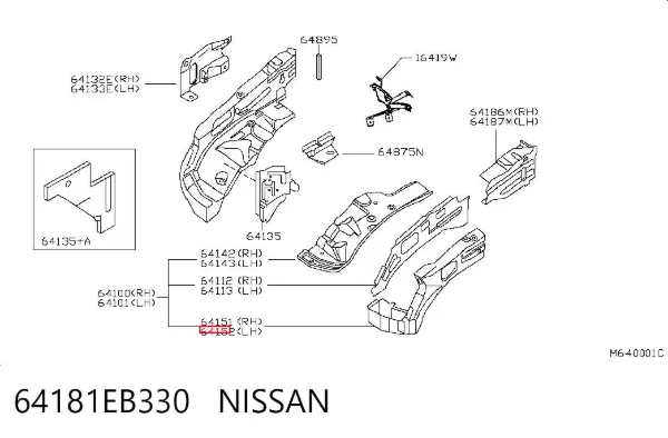  64181EB330 Nissan/Infiniti