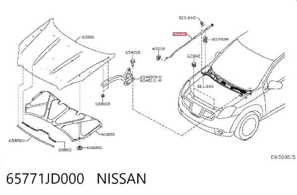  65771JD000 Nissan/Infiniti