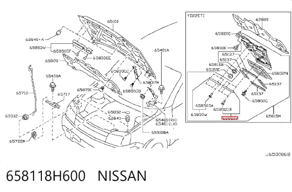  658118H600 Nissan/Infiniti