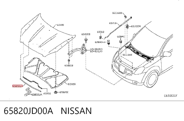  65820JD00A Nissan/Infiniti