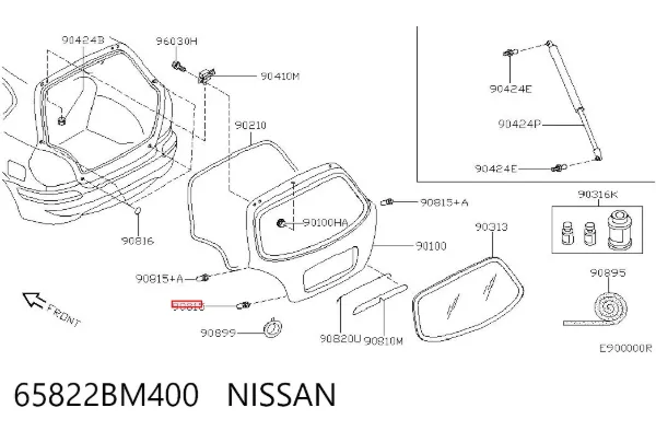  65822BM400 Nissan/Infiniti