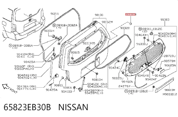  65823EB30B Nissan/Infiniti