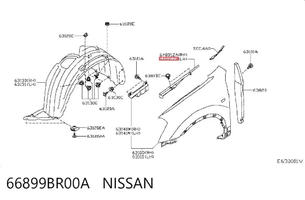 66899BR00A Nissan/Infiniti