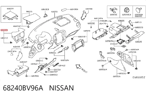  68240BV96A Nissan/Infiniti