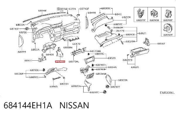  684144EH1A Nissan/Infiniti