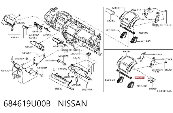  684619U00B Nissan/Infiniti