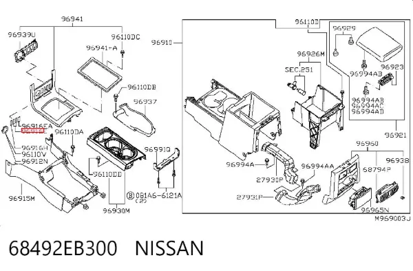  68492EB300 Nissan/Infiniti