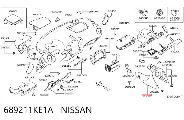  689211KE1A Nissan/Infiniti