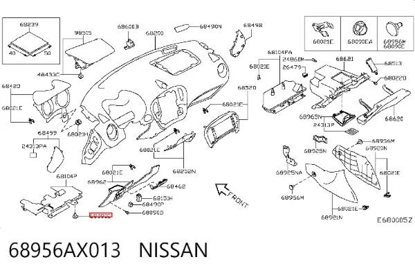  68956AX013 Nissan/Infiniti