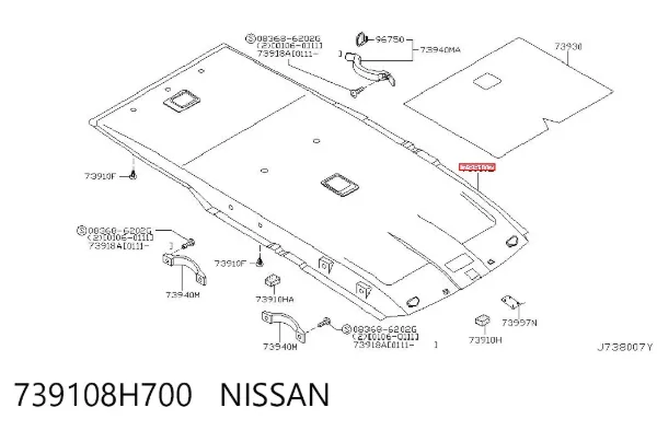 Techo interior Nissan X-Trail T30