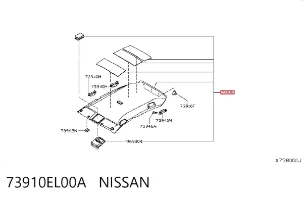 Techo interior Nissan Tiida C11X