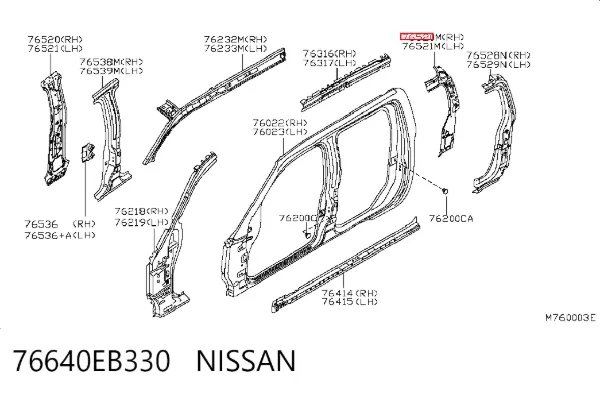 76640EB330 Nissan/Infiniti