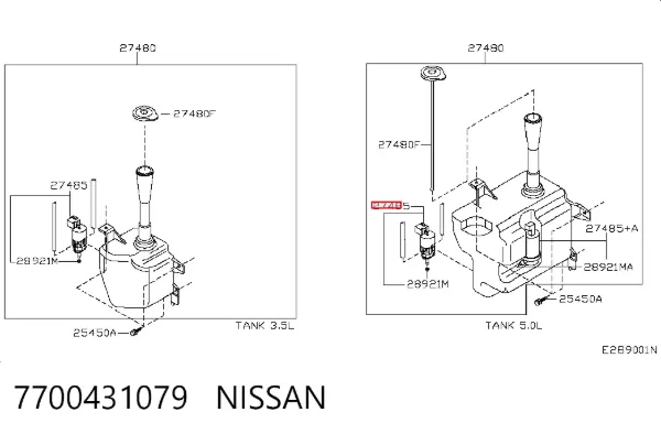 Bomba-motor de limpiaparabrisas delantero/trasero 7700431079 Nissan/Infiniti
