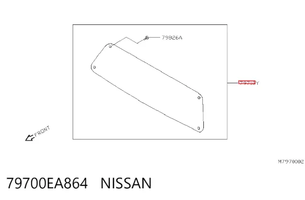 Luna trasera Nissan Navara NP300 III