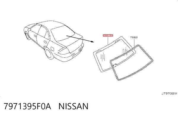 Luna trasera Nissan Almera CLASSIC