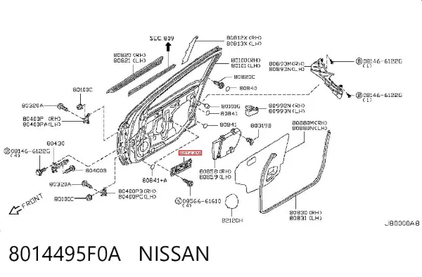  8014495F0A Nissan/Infiniti