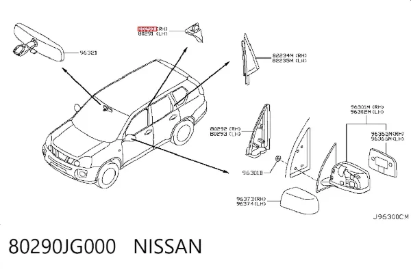  80290JG000 Nissan/Infiniti