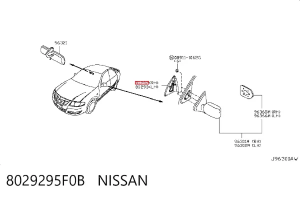  8029295F0B Nissan/Infiniti
