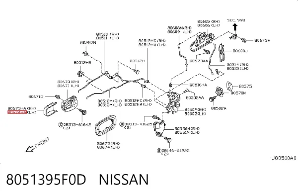  8051395F0D Nissan/Infiniti