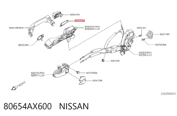  80654AX600 Nissan/Infiniti
