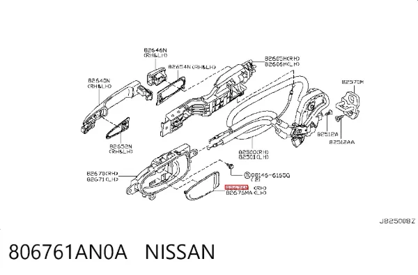  806761AN0A Nissan/Infiniti