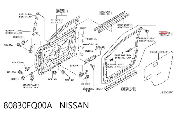  80830EQ00A Nissan/Infiniti