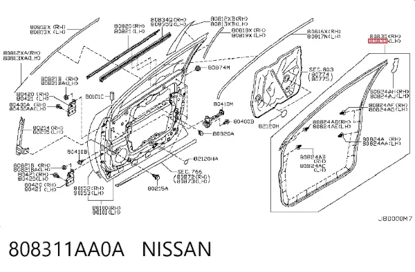  808311AA0A Nissan/Infiniti