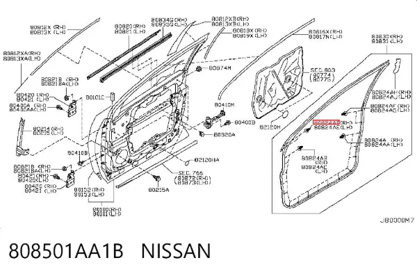  808501AA1B Nissan/Infiniti