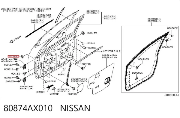  80874AX010 Nissan/Infiniti