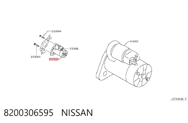 Motor de arranque 8200306595 Nissan/Infiniti