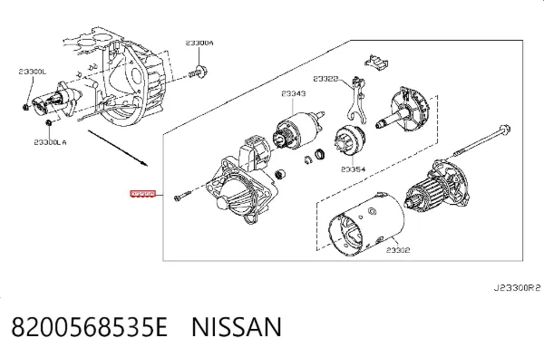 Motor de arranque 8200568535E Nissan/Infiniti