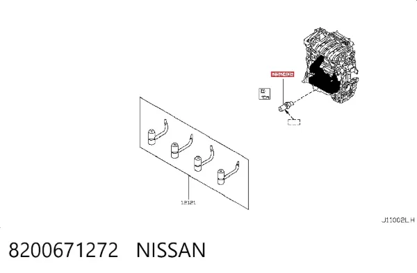 Sensor de presión de aceite 8200671272 Nissan/Infiniti