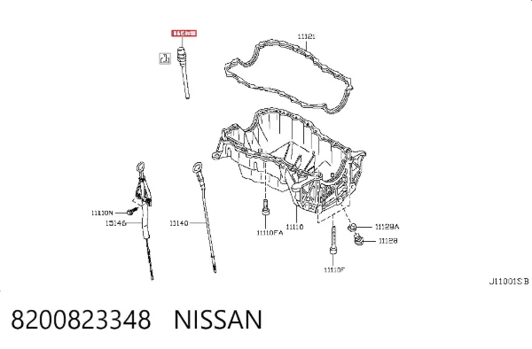 Sensor de nivel de aceite 8200823348 Nissan/Infiniti
