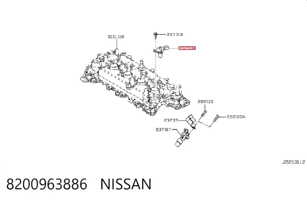 Sensor de árbol de levas 8200963886 Nissan/Infiniti