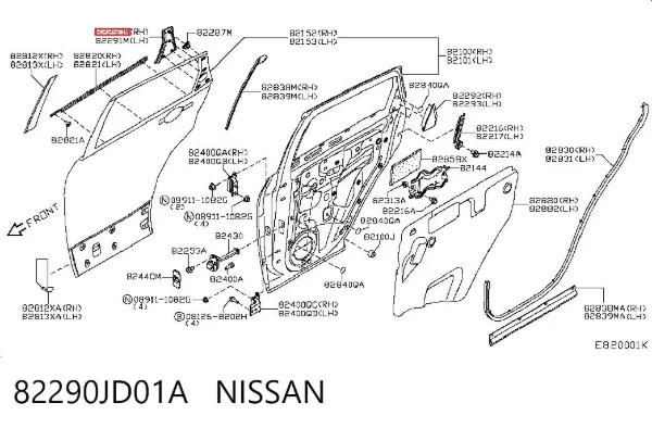  82290JD01A Nissan/Infiniti