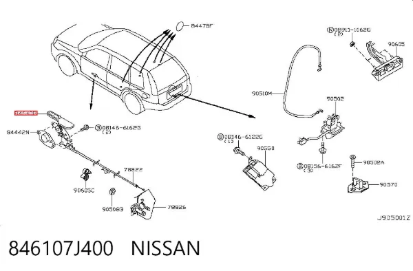  846107J400 Nissan/Infiniti