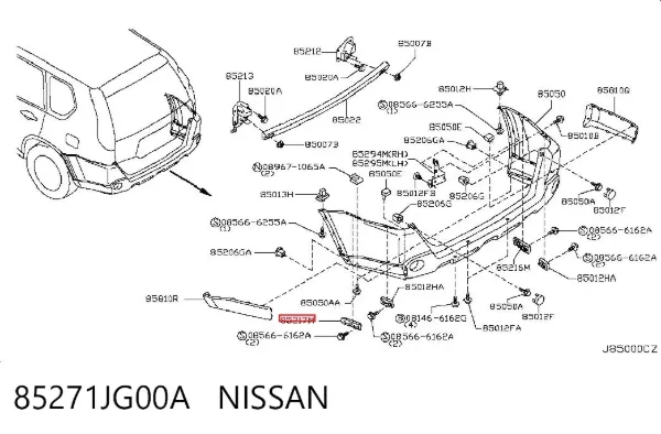  85271JG00A Nissan/Infiniti