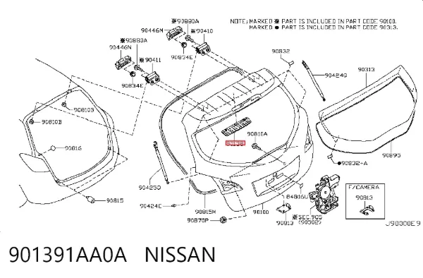  901391AA0A Nissan/Infiniti