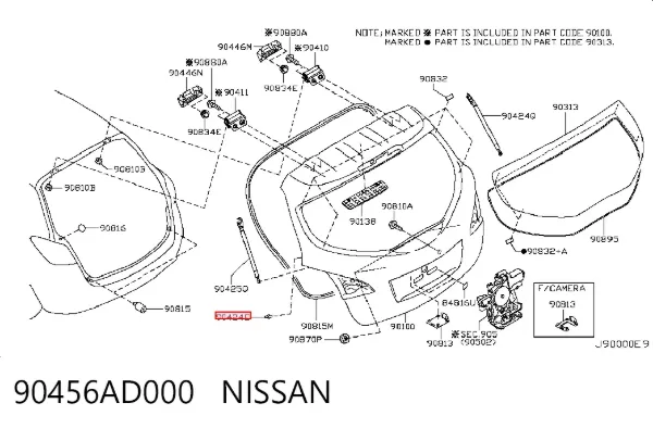  90456AD000 Nissan/Infiniti